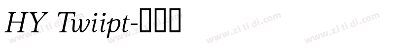 HY Twiipt字体转换